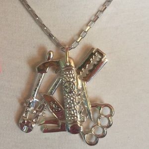 Obey pendant necklace